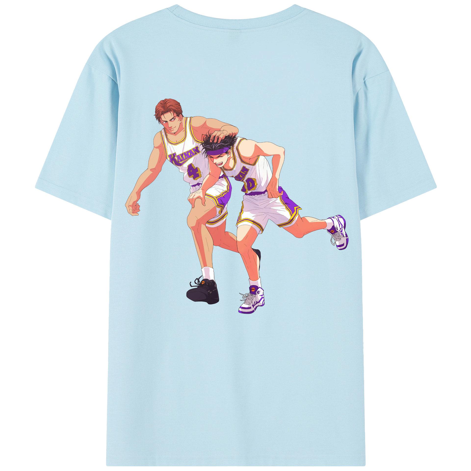 SLAM DUNK／スラムダンク 綿100％半袖Tシャツ（背面プリント）